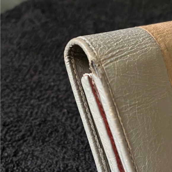 Balenciaga Long Wallet Gray Red Multi Leather - Picture 8 of 10